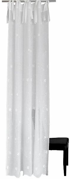 HOMING Gardine "Elise" Bindebänder 1 Stk. tlg. Küche, Schlafzimmer, Wohnzim günstig online kaufen