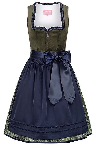 Krüger Madl Dirndl Dirndl Como 60cm Länge grün günstig online kaufen