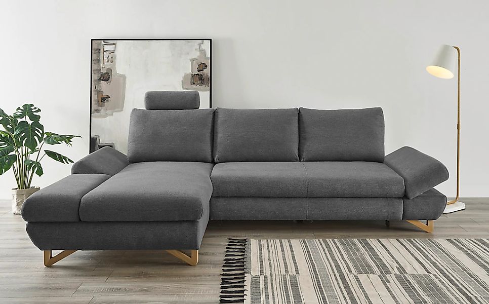 Home affaire Schlafsofa "City/Giron" komfortable Bettfunktion (Liegefläche günstig online kaufen
