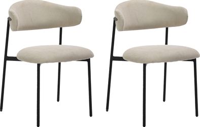 byLIVING Esszimmerstuhl Jersey (2er-Set) (Set), Gestell günstig online kaufen