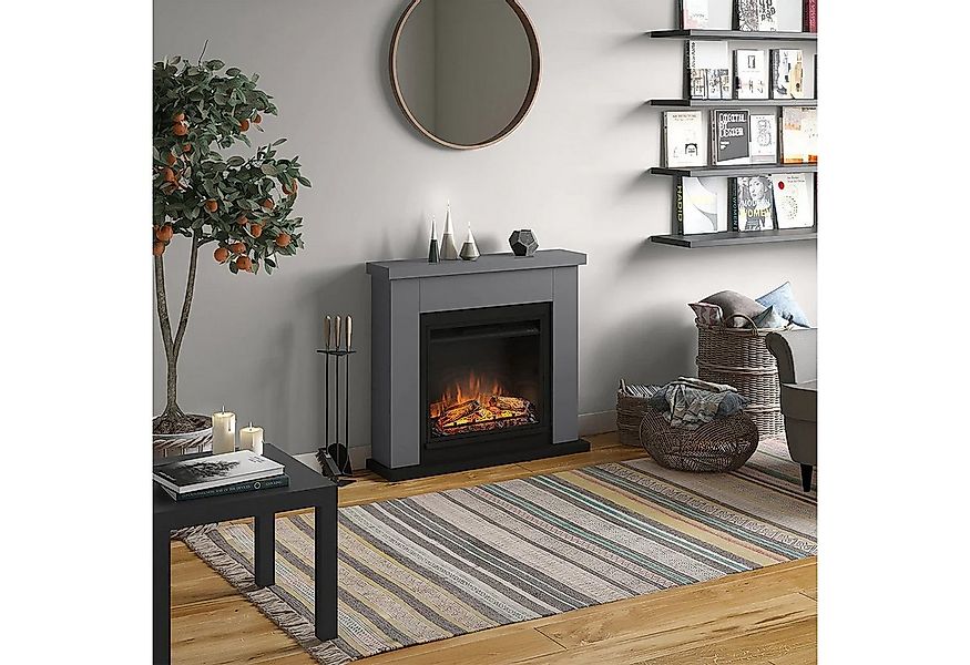 TAGU Elektrokamin TAGU Frode Elektrokamin mit 23 Zoll Insert glattes grau günstig online kaufen