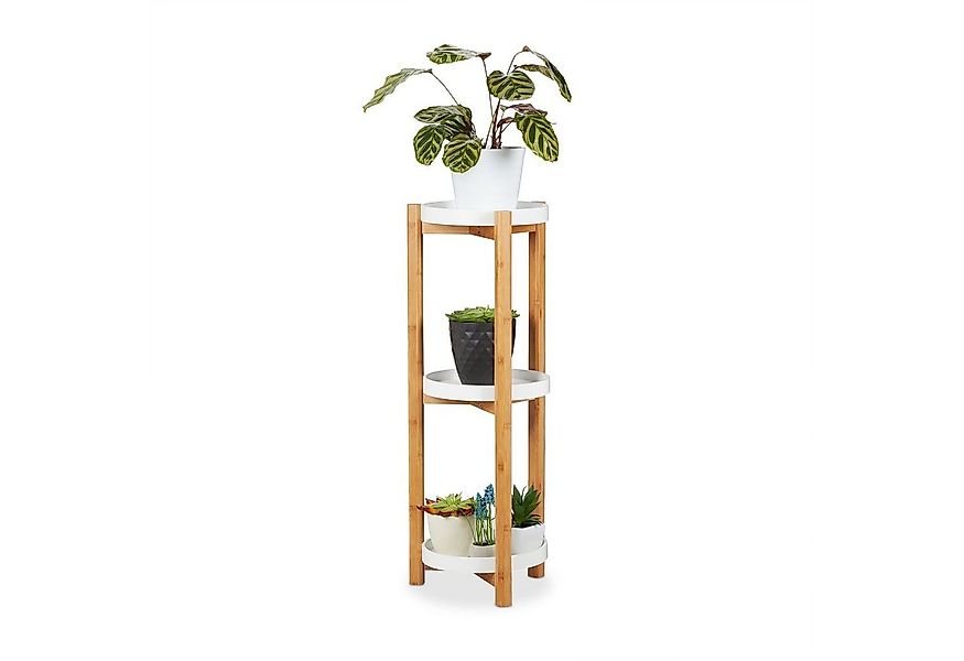 relaxdays Blumenständer Blumenregal rund günstig online kaufen