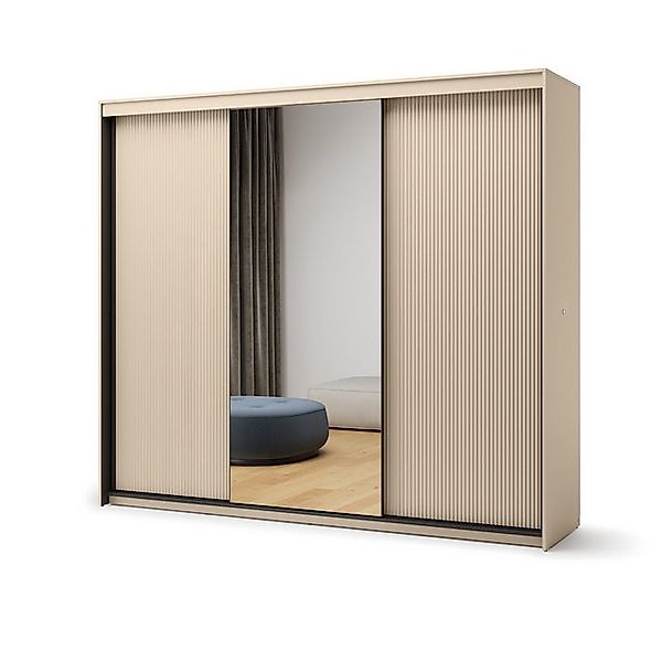 yourhouse24 Kleiderschrank TREND TS-02 Schiebeschrank 3d mit Beleuchtung - günstig online kaufen