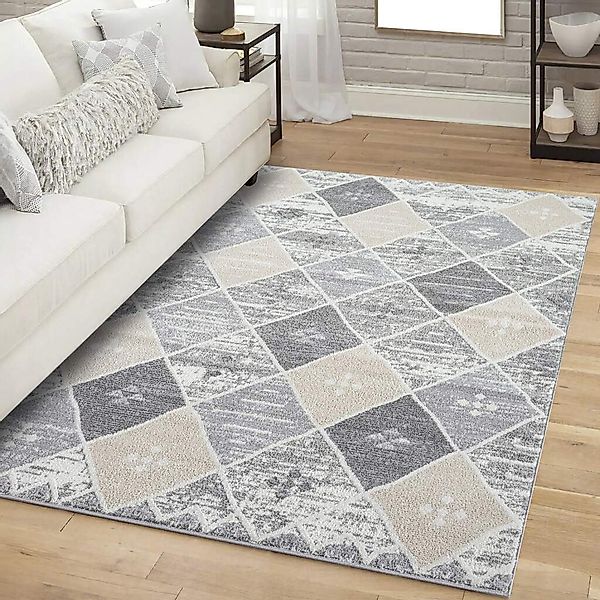 Carpet City Teppich "FLAIR179" rechteckig 11 mm Höhe Kurzflor-Teppich, Skan günstig online kaufen