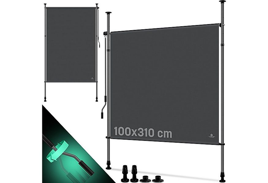 KESSER Senkrechtmarkise Klemmmarkise Ausziehbar Blickdicht Vertikal Markise günstig online kaufen