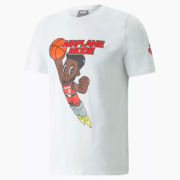 PUMA Derrick Jones Herren Basketball-T-Shirt | Mit Aucun | Weiß | Größe: M günstig online kaufen