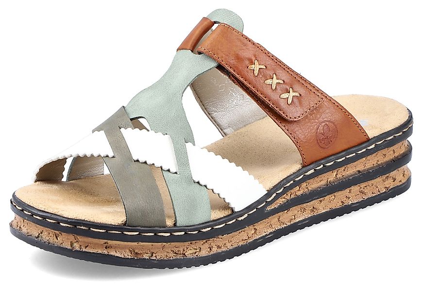 Rieker Pantolette, Keilabsatz, Sommerschuh, Schlappen mit günstig online kaufen