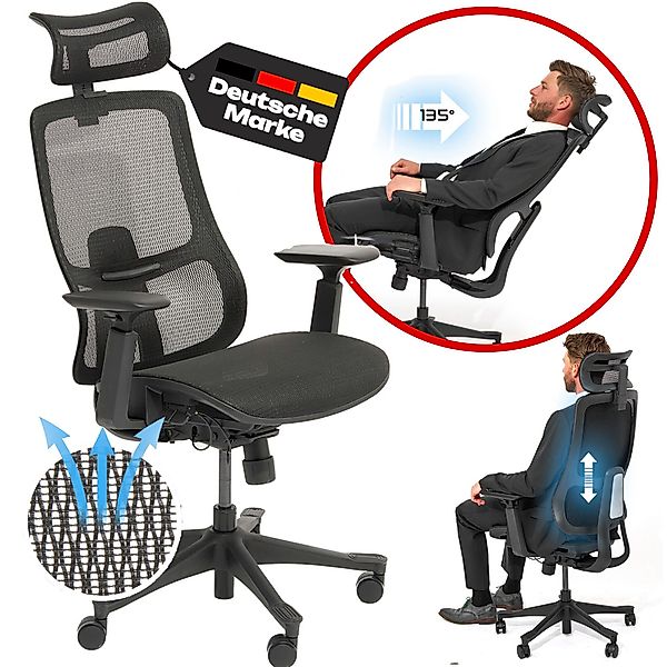 VALKENSTOL Bürostuhl M5 Chefsessel, Ergonomischer Bürostuhl, günstig online kaufen