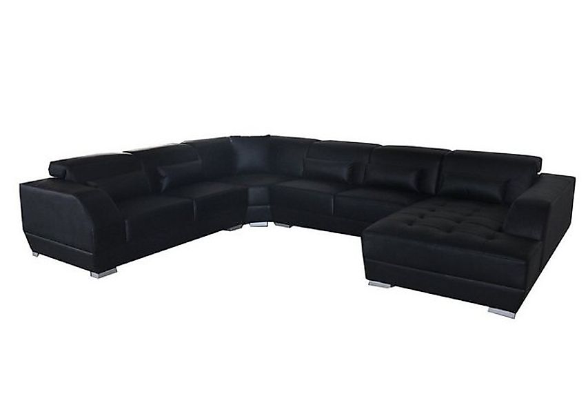 Xlmoebel Ecksofa Ecksofa Kunstleder Echtleder Mix hochwertig stabil, Herges günstig online kaufen