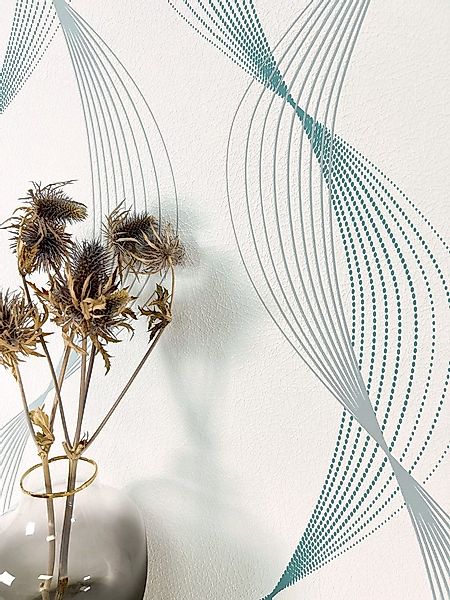 Newroom Vliestapete Ladi Tapete Mustertapete Wellen,Linien,Struktur, Streif günstig online kaufen