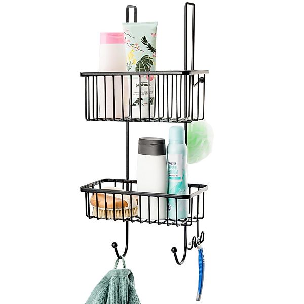 bremermann Duschregal zum Einhängen, 2 Körbe in schwarz günstig online kaufen