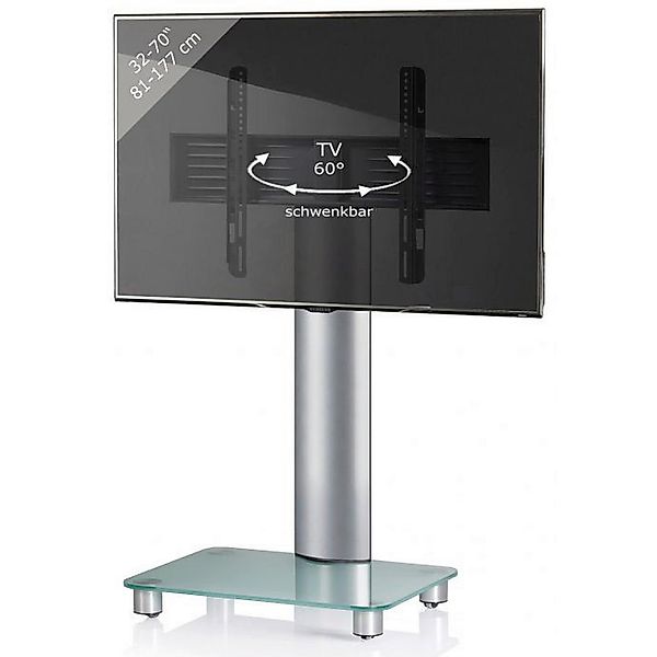 VCM TV-Rack "VCM TV Standfuß  Alu Fernseh Ständer rollbar  ESG-Sicherheitsg günstig online kaufen