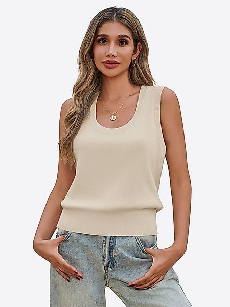 Imily Bela Tanktop Damen Rippstrick Sweaterweste (Packung, 1-tlg., 1per-Pac günstig online kaufen