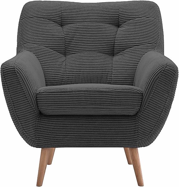 exxpo - sofa fashion Sessel "Scandi, Loungesessel mit tollem Sitzkomfort, h günstig online kaufen