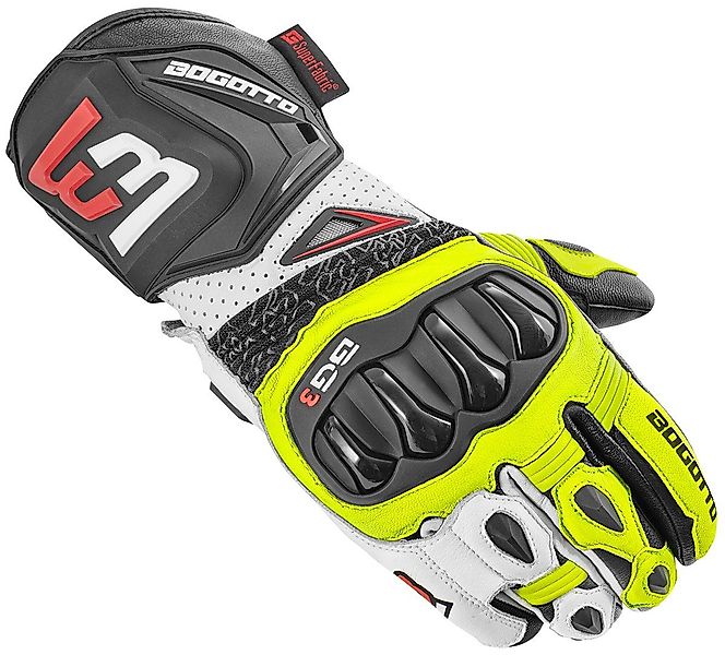 Bogotto Motorradhandschuhe Sugello perforierte Motorradhandschuhe reflektie günstig online kaufen