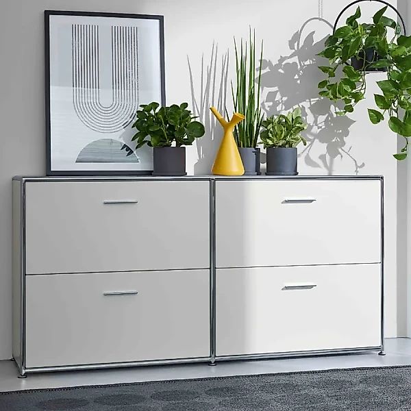 BOSSE SOLUTIONS Sideboard | Weiß | 4 Schubladen günstig online kaufen