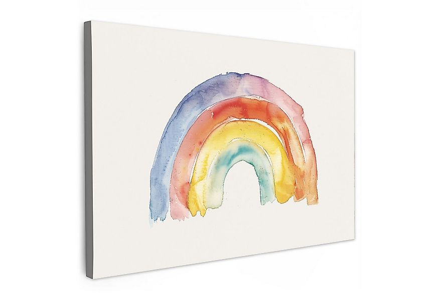 OneMillionCanvasses® Leinwandbild Regenbogen - Aquarell - Farbenfroh, Fotod günstig online kaufen