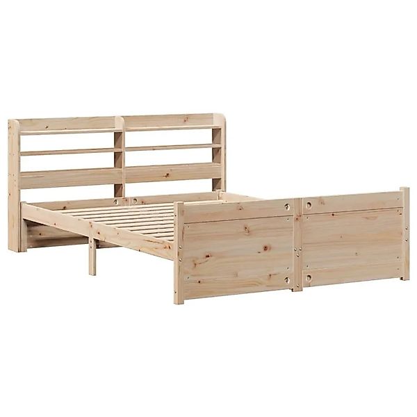 vidaXL Bettgestell mit Kopfteil ohne Matratze 135x190 cm 3306752 günstig online kaufen