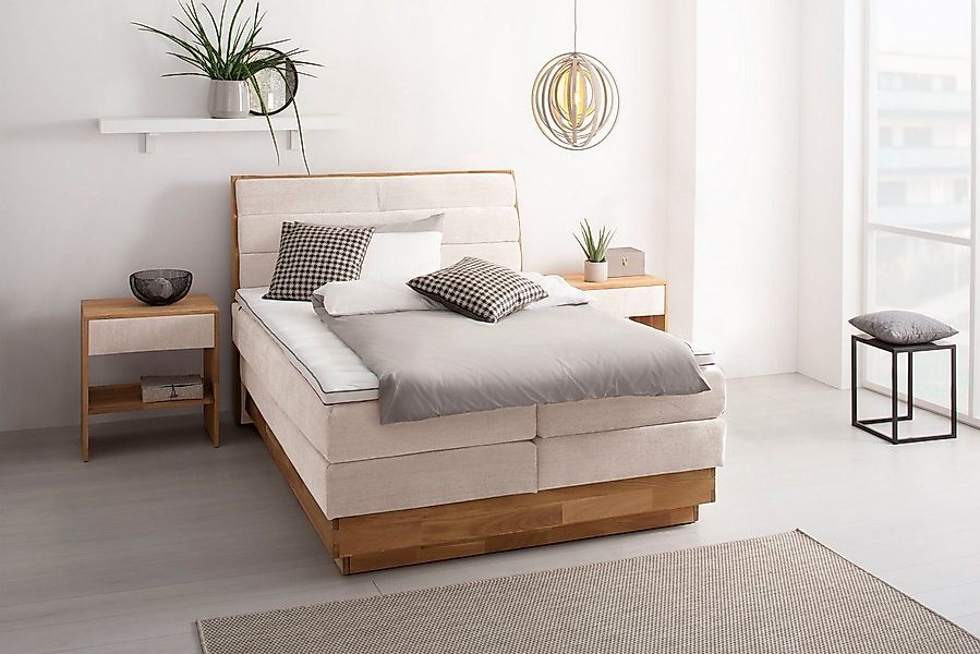 OTTO products Boxspringbett Jenna, ohne LED-Beleuchtung, mit zertifizierten günstig online kaufen