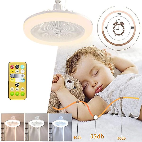 Jibenhome Deckenventilator Geschlossener Mini Deckenventilator mit günstig online kaufen