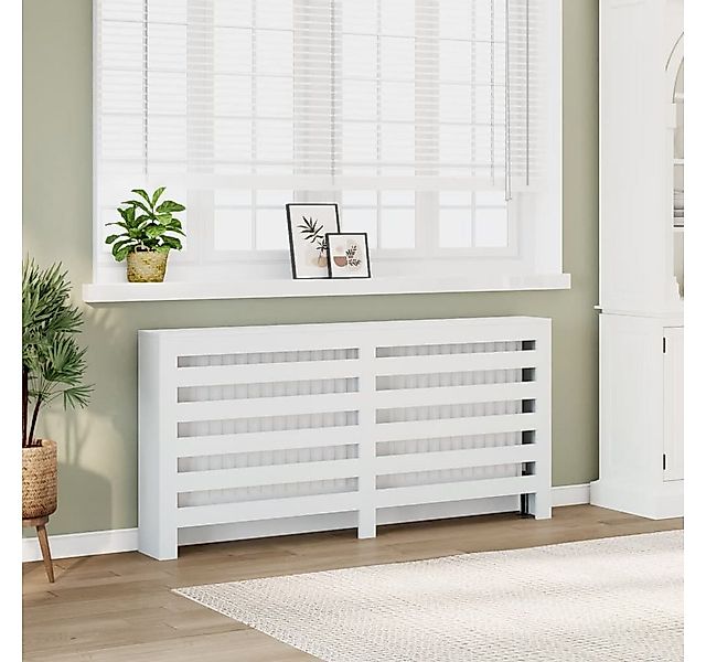 vidaXL Heizungsverkleidung, Heizkörperverkleidung Weiß 175x20x82 cm Holzwer günstig online kaufen