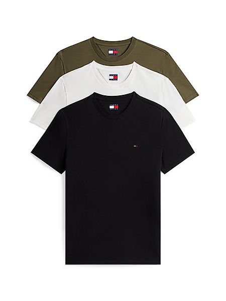 Tommy Jeans T-Shirt TJM XSLIM 3 PACK TEE Mit Rundhalsausschnitt günstig online kaufen