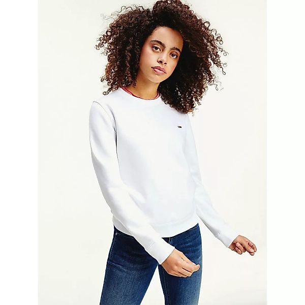Tommy Jeans Regular Fleece Sweatshirt M White günstig online kaufen