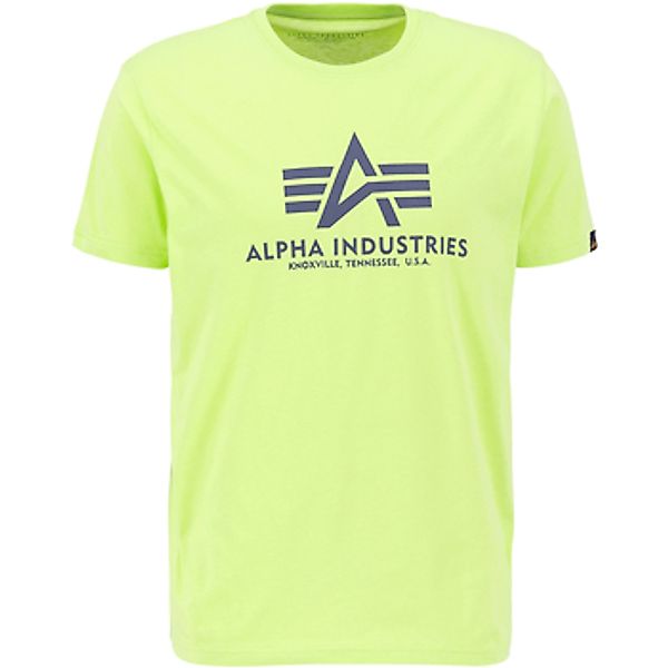 Alpha Industries  T-Shirts & Poloshirts Basic T-Shirt - hornet green günstig online kaufen