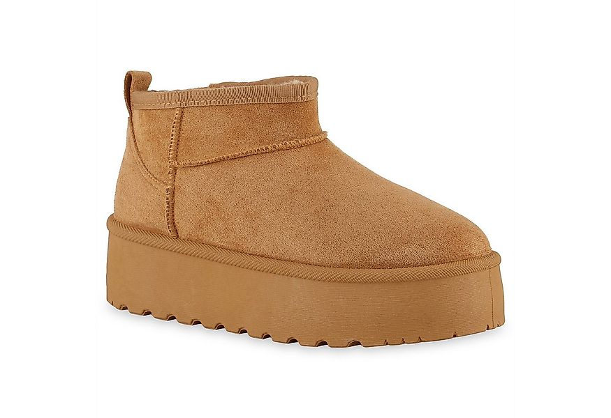 VAN HILL 841492 Winterstiefelette Damen Warm Gefütterte Winter Boots Stiefe günstig online kaufen