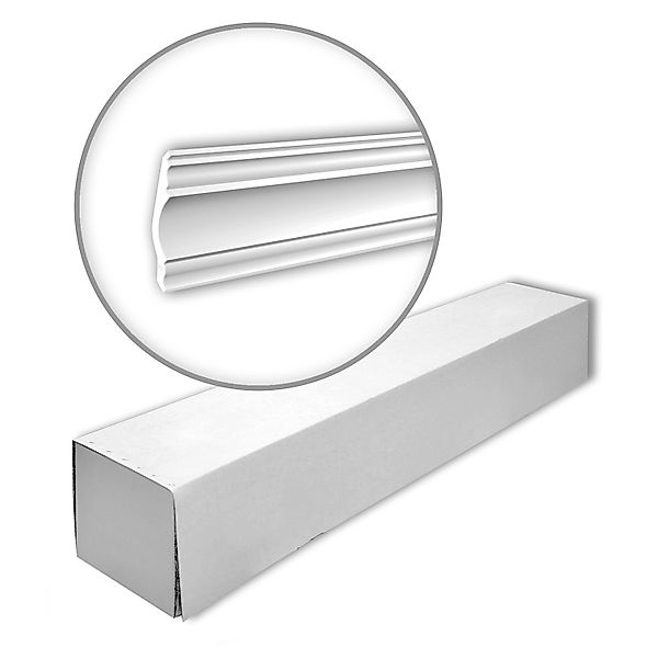 PROFHOME 150139 Eckleisten 1 Karton Set mit 12 Stuckleisten 24 m Weiß günstig online kaufen