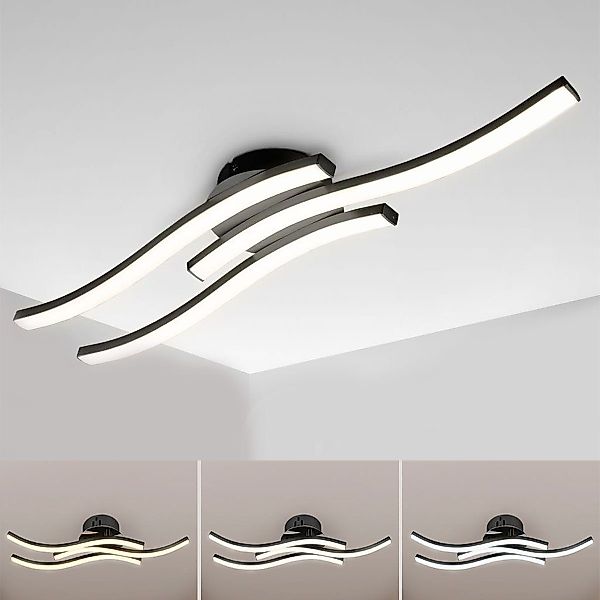 LETGOSPT Deckenleuchte 36W LED Deckenleuchte,Modern 3-flammig günstig online kaufen