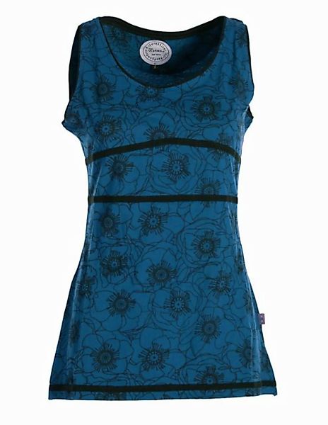 Vishes Shirttop Damen Sommer-Top Tank-Top Blümchen T-Shirt ärmellos Guru, E günstig online kaufen