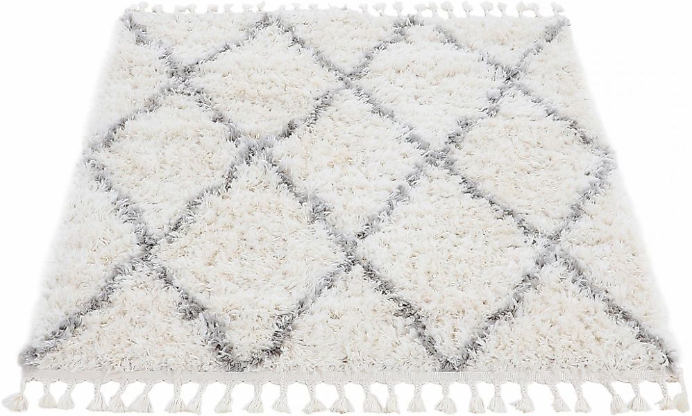 carpetfine Hochflor-Teppich "Eddy" rechteckig 30 mm Höhe Shaggy, auch als L günstig online kaufen