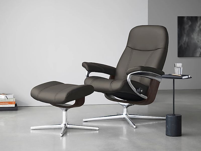 Stressless "Consul" mit Cross Base, Größe S, M & L, Holzakzent Wenge günstig online kaufen