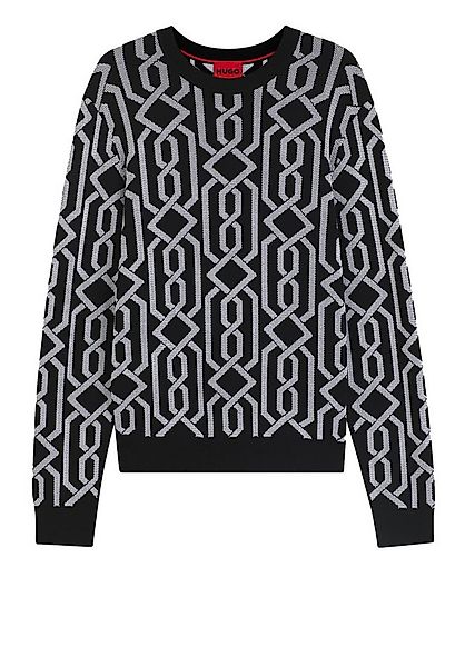 HUGO Strickpullover mit Jacquard-Muster (1-tlg) günstig online kaufen