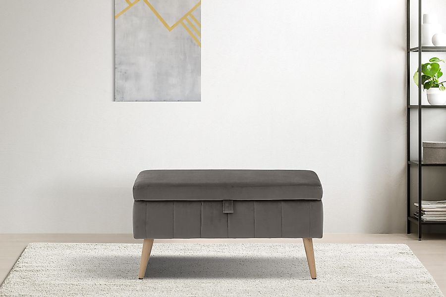 OTTO home Truhenbank "AMIRA Sitzbank mit Stauraum, Maße B/T/H: 81/36/43 cm" günstig online kaufen