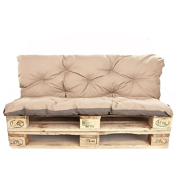 Setgarden Enkel Set Palettenkissen 120x60x60cm Sitzkissen + Rückenkissen 1t günstig online kaufen