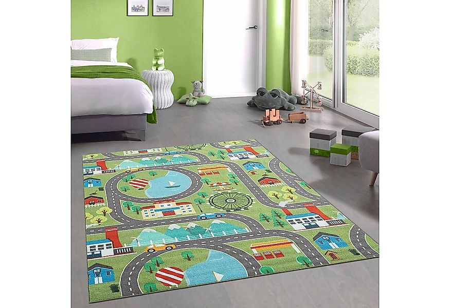 Carpetia Teppich Kinder Spielmatte mit Blick auf die Stadt in der Natur in günstig online kaufen