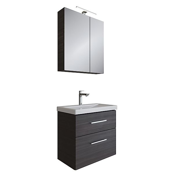 Planetmöbel Badmöbel-Set Badmöbel-Set mit Spiegelschrank 63cm günstig online kaufen
