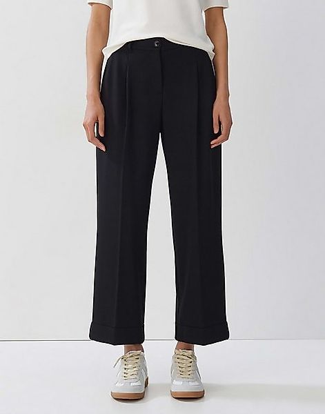 someday Bundfaltenhose Cisilia easy mittlere Bundhöhe Cropped Länge Jersey günstig online kaufen