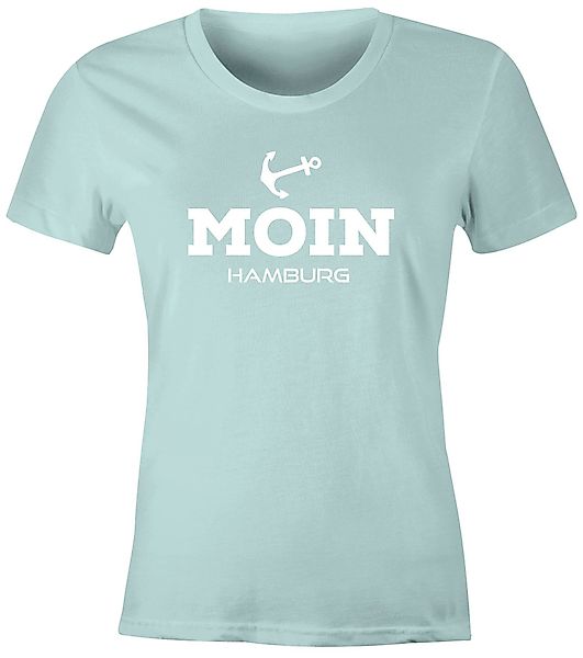 MoonWorks Print-Shirt Damen T-Shirt Moin Hamburg günstig online kaufen