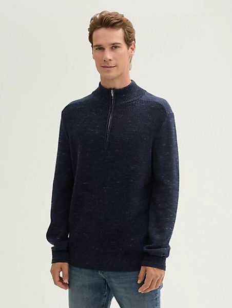 TOM TAILOR Cardigan Troyer Pullover mit Wollanteil günstig online kaufen