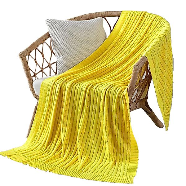 Einschlagdecke Weiche gestrickte Wolldecke, Sofadecke, Schlafdecke, günstig online kaufen