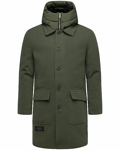 Stone Harbour Trenchcoat "Thiagoo XX" Kurzmantel in Wollmantel-Optik mit he günstig online kaufen