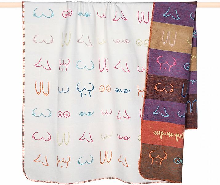 PAD Wohndecke "BOOBIES" Made in Europe, Wendefunktion, gestreift, 150x200 c günstig online kaufen