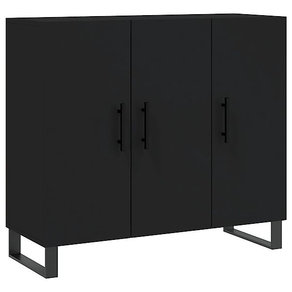 vidaXL Sideboard Sideboard Schwarz 90x34x80 cm günstig online kaufen