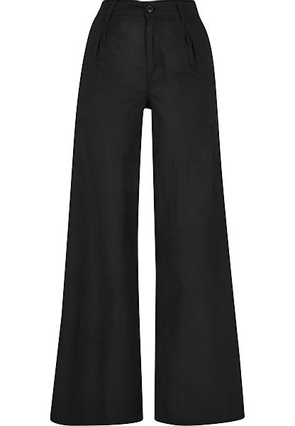URBAN CLASSICS Stoffhose Urban Classics Damen Ladies High Linen Mixed Wide günstig online kaufen