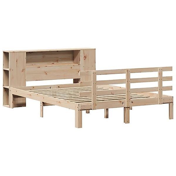 vidaXL Bett Bücherregalbett ohne Matratze 120x200 cm Massivholz Kiefer günstig online kaufen