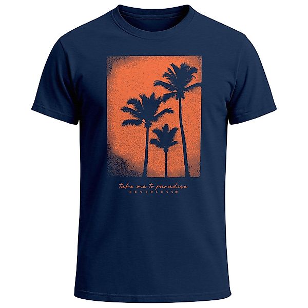 Neverless Print-Shirt Herren T-Shirt Palmen Fotoprint günstig online kaufen