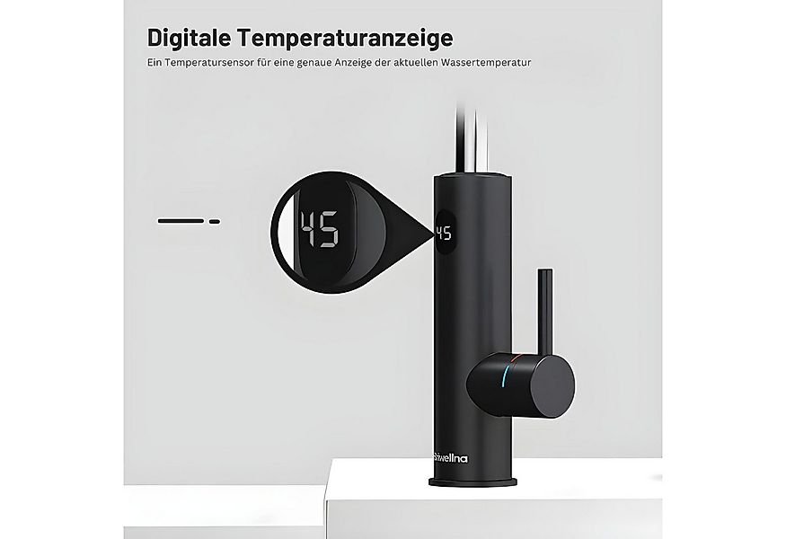 Briwellna Durchlauferhitzer Elektrischer Wasserhahn, Durchlauferhitzer Küch günstig online kaufen